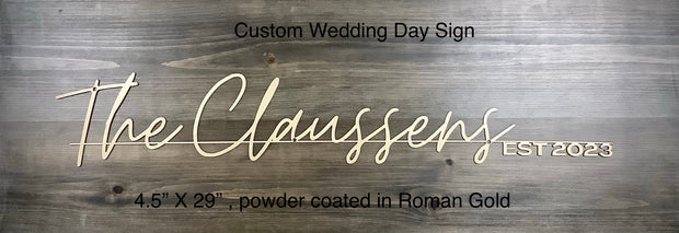 Custom wedding/anniversary signs