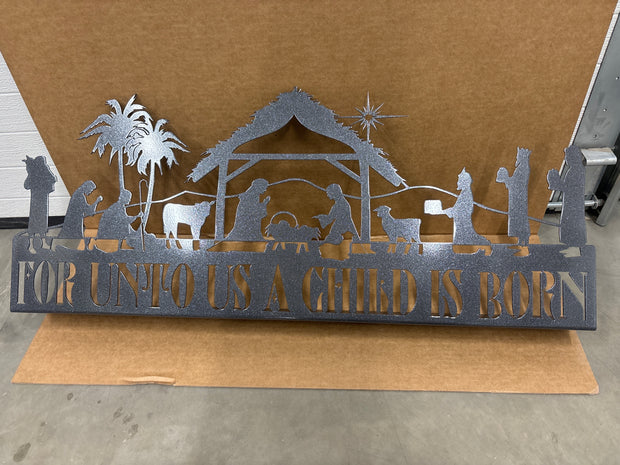 For Unto Us A Child Was Born Free Standing
