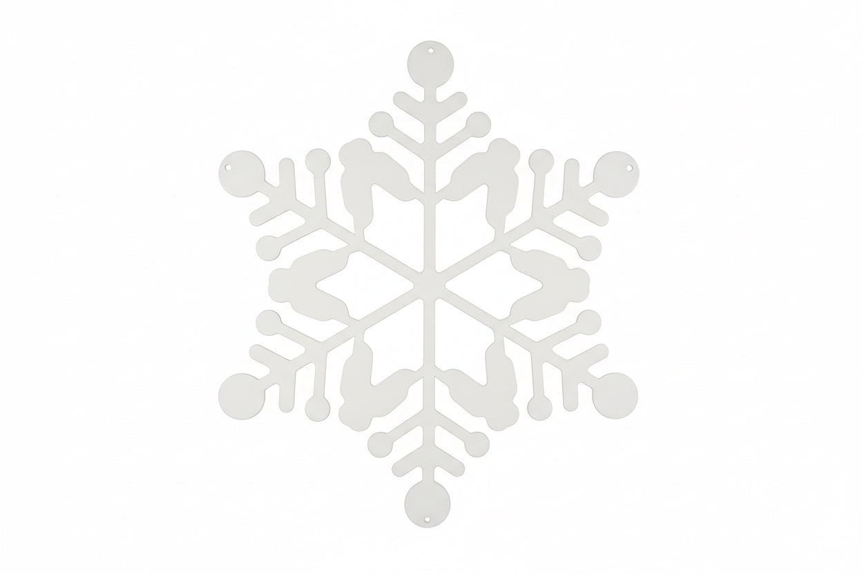 Flat snowflakes
