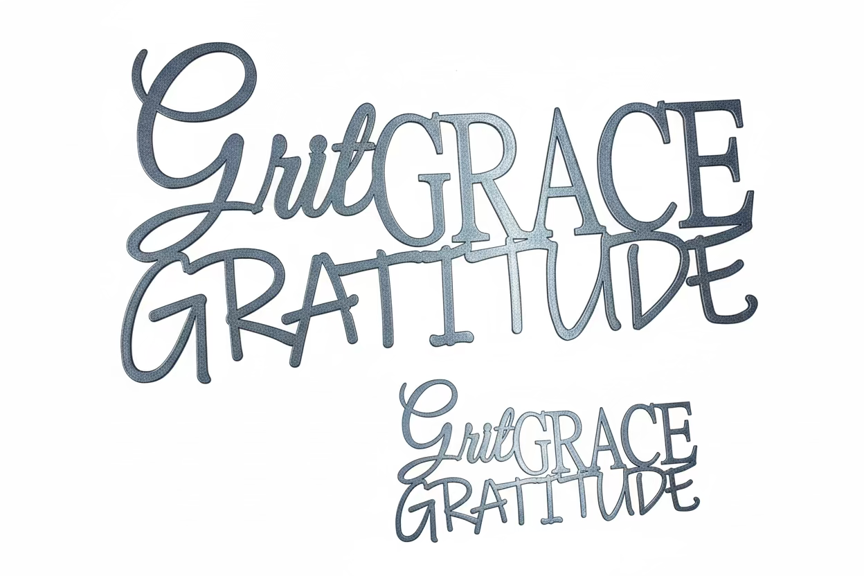 Grit Grace Gratitude Wall mount