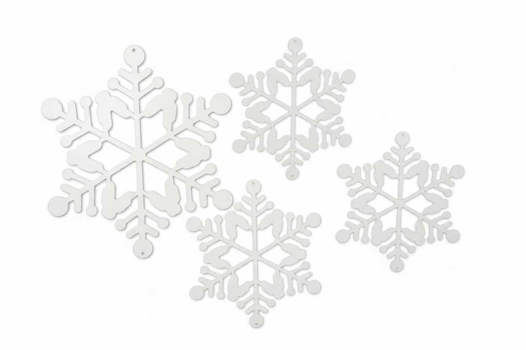 Flat snowflakes