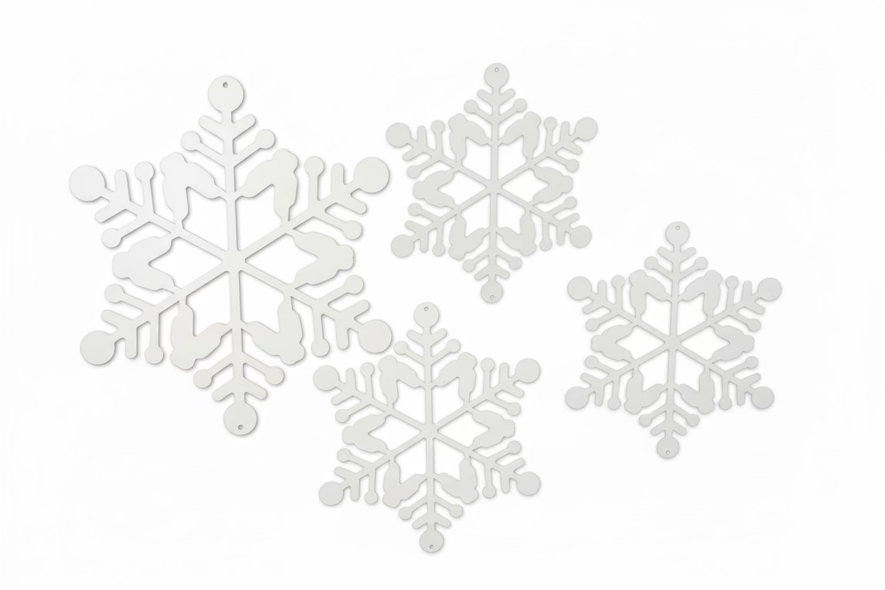 Flat snowflakes
