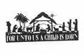 For Unto Us A Child Was Born Wall Mount E8