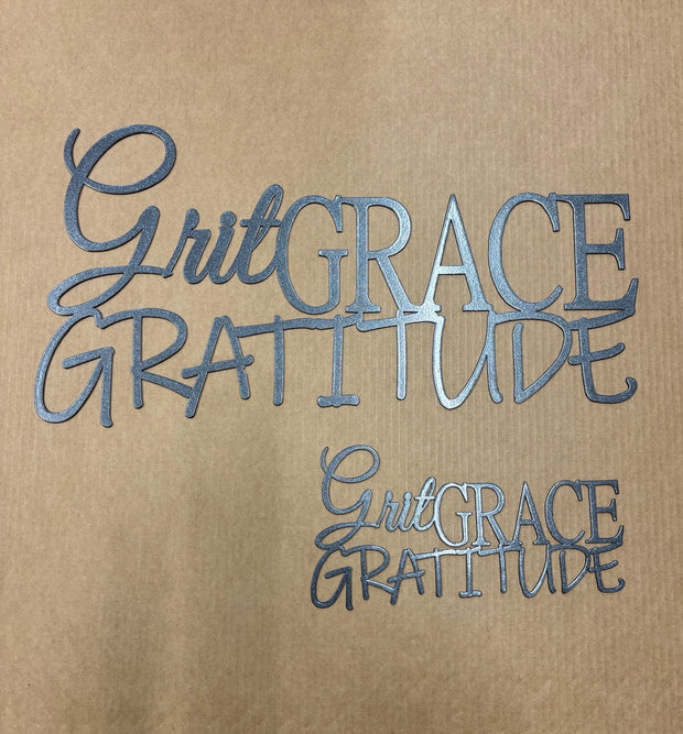 Grit Grace Gratitude Wall mount