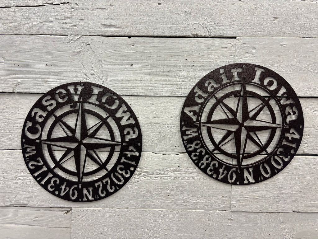 Coordinates Plaque