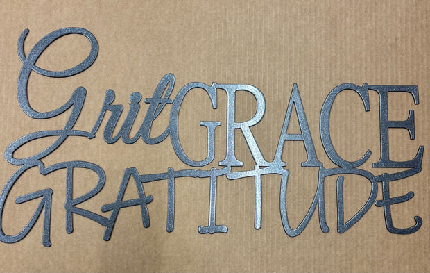 Grit Grace Gratitude Wall mount