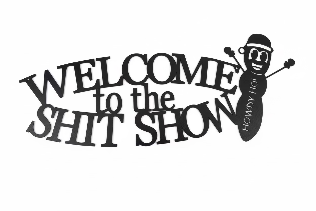 Welcome to the shit show howdy ho