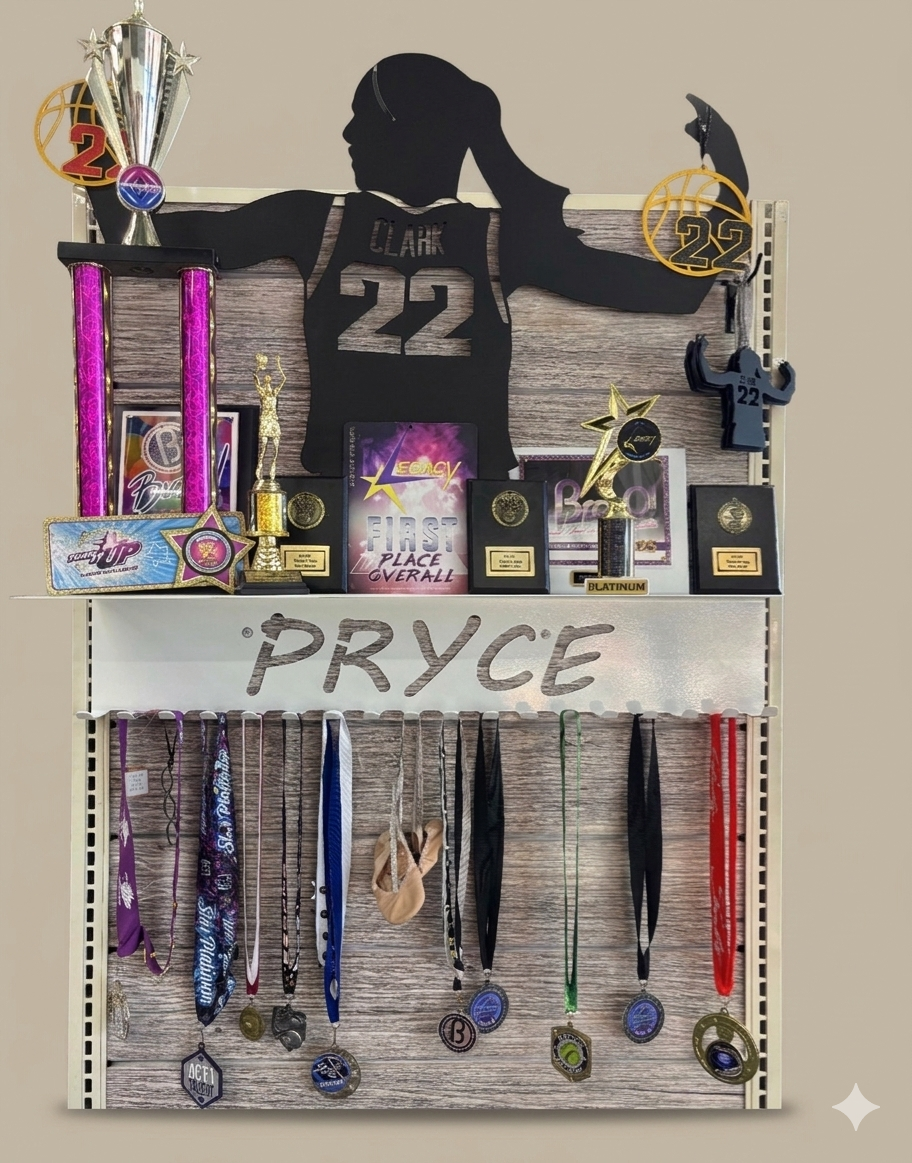 Custom trophy shelf