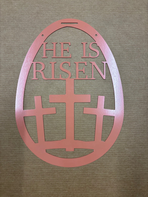 He is risen easter egg