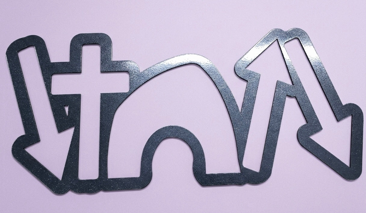 He Came He Died Wall Mount-J11