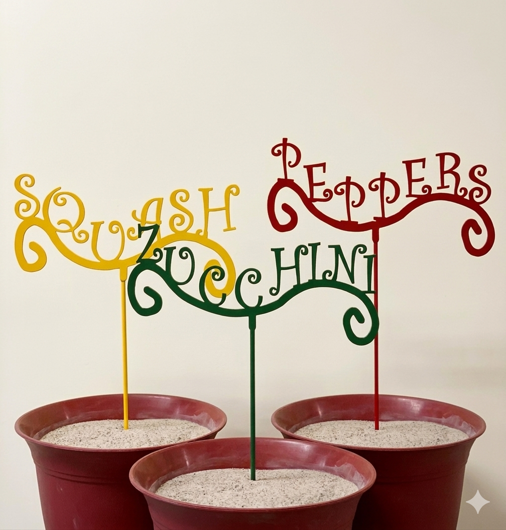 Colored garden stakes- G8