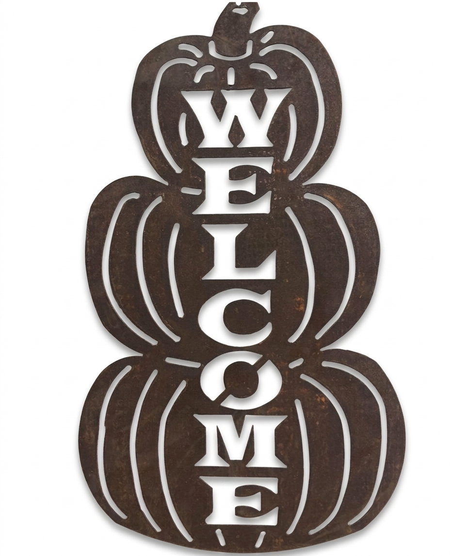 3 Tier Pumpkin Welcome large- H4