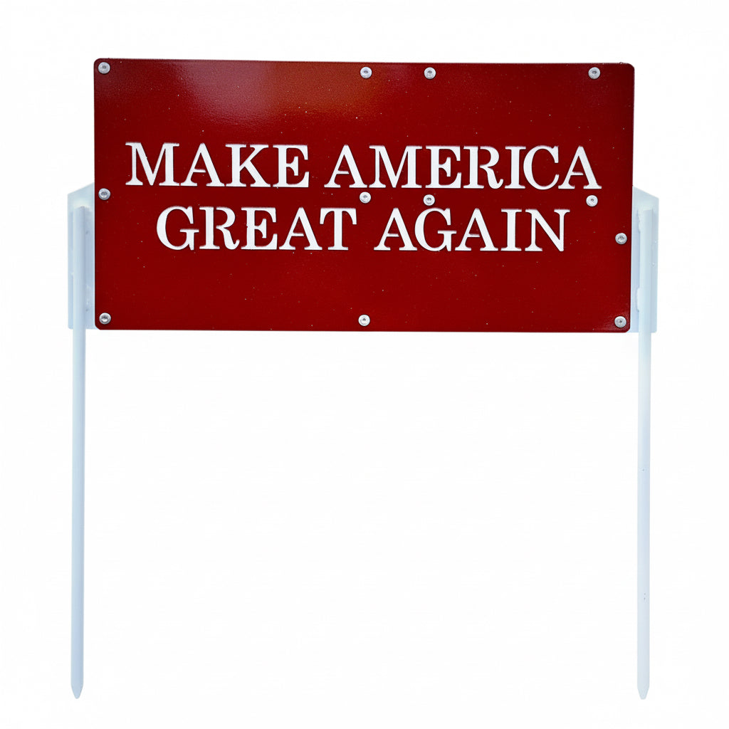 MAGA/USA Flag Double Sided Staked Yard Sign-U3
