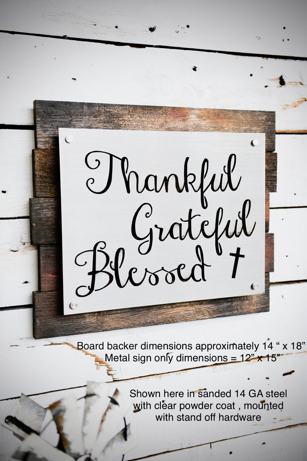 Thankful Grateful Blessed- K14