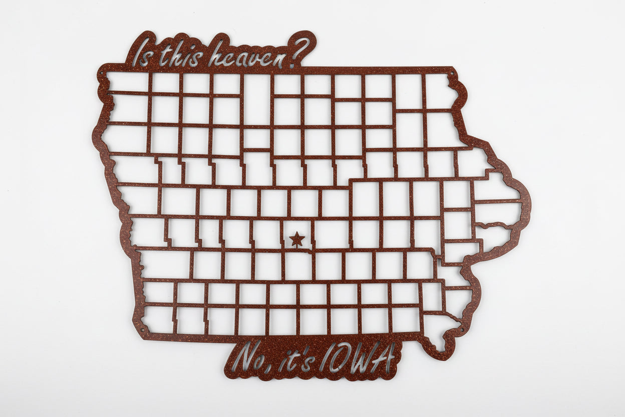 Iowa Map (Is this Heaven?)
