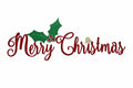 Merry Christmas with Holly