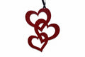 Valentine ornaments- three hearts
