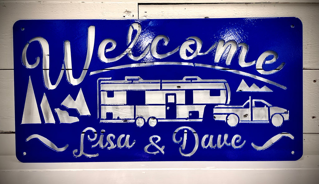 Camping sign ( customizable)