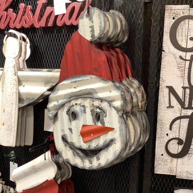 Corrugated snowman