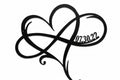 Infinity loop and Heart