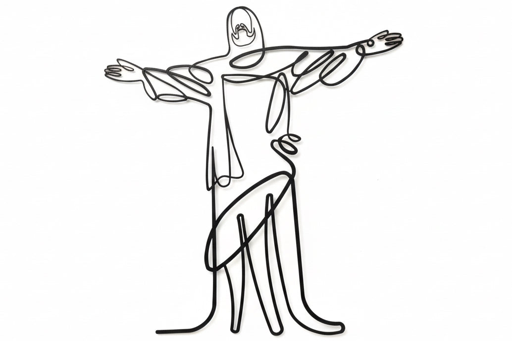 Jesus , line drawing depiction