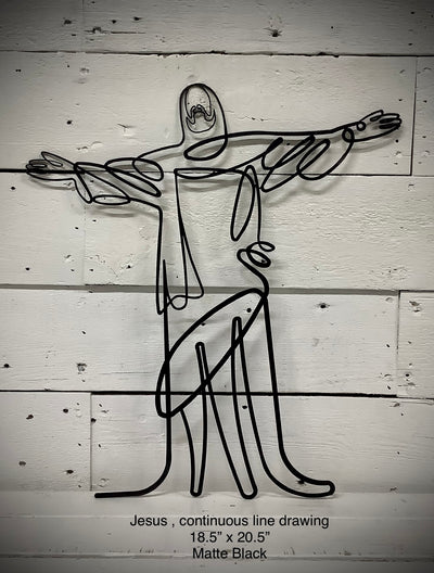 Jesus , line drawing depiction-F2
