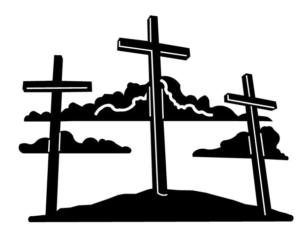 Three crosses memorial stake-B6