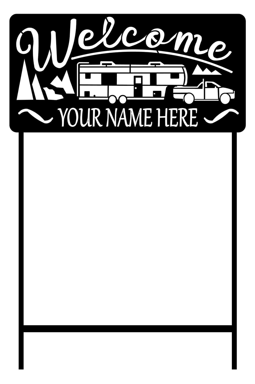 Camping sign ( customizable)