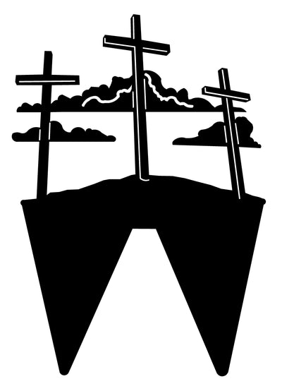 Three crosses memorial stake-B6