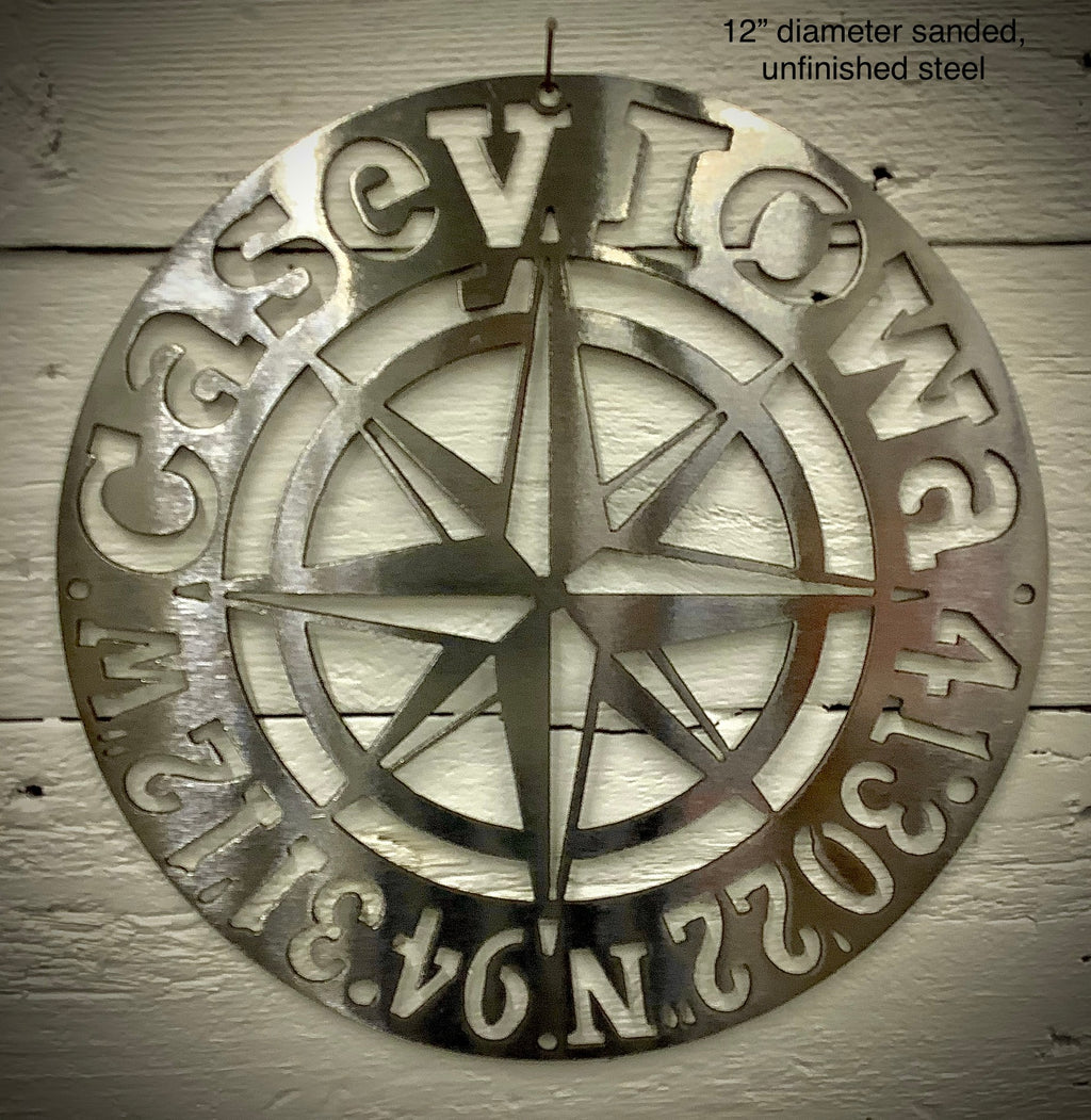 Coordinates Plaque