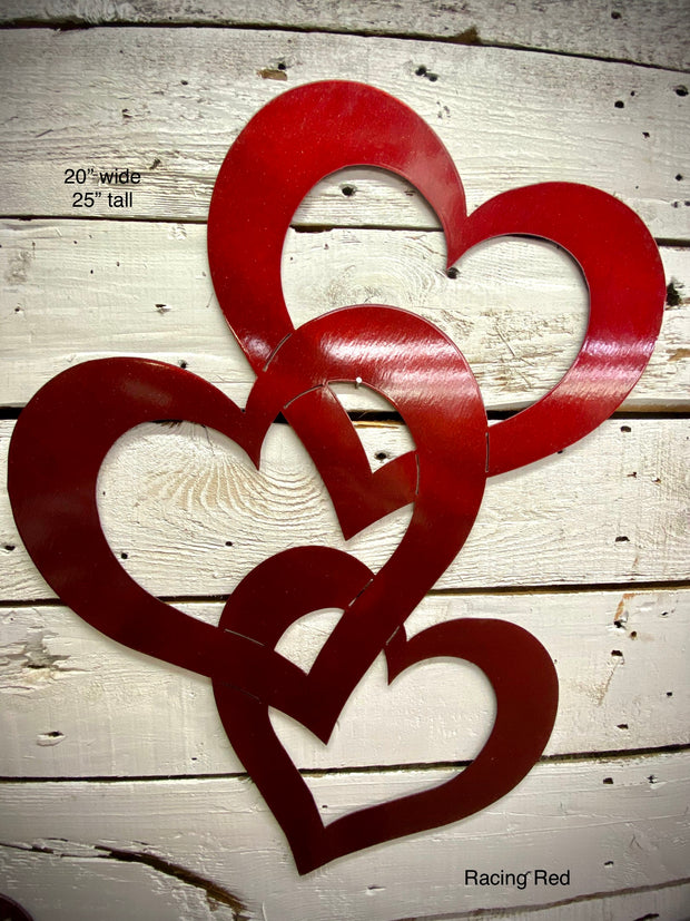 Three hearts wall art- I13